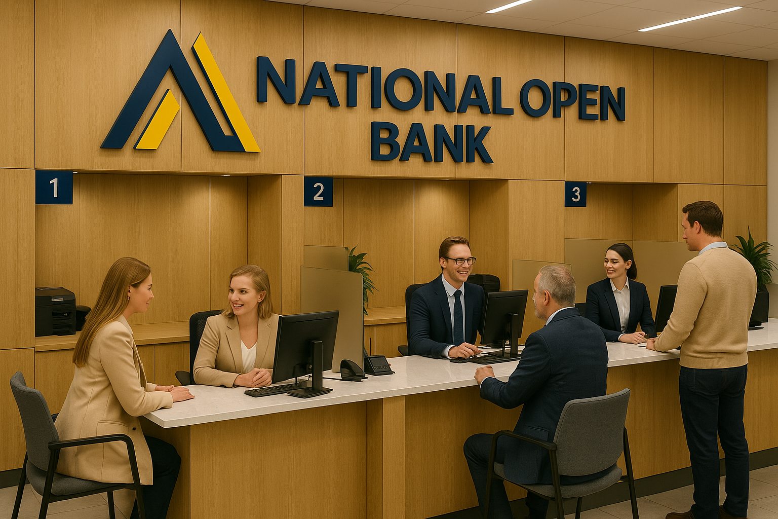 National Open Bank modern headquarters